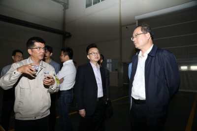 2017年10月25日浙江省委副秘書長、省委辦公廳主任考察天通